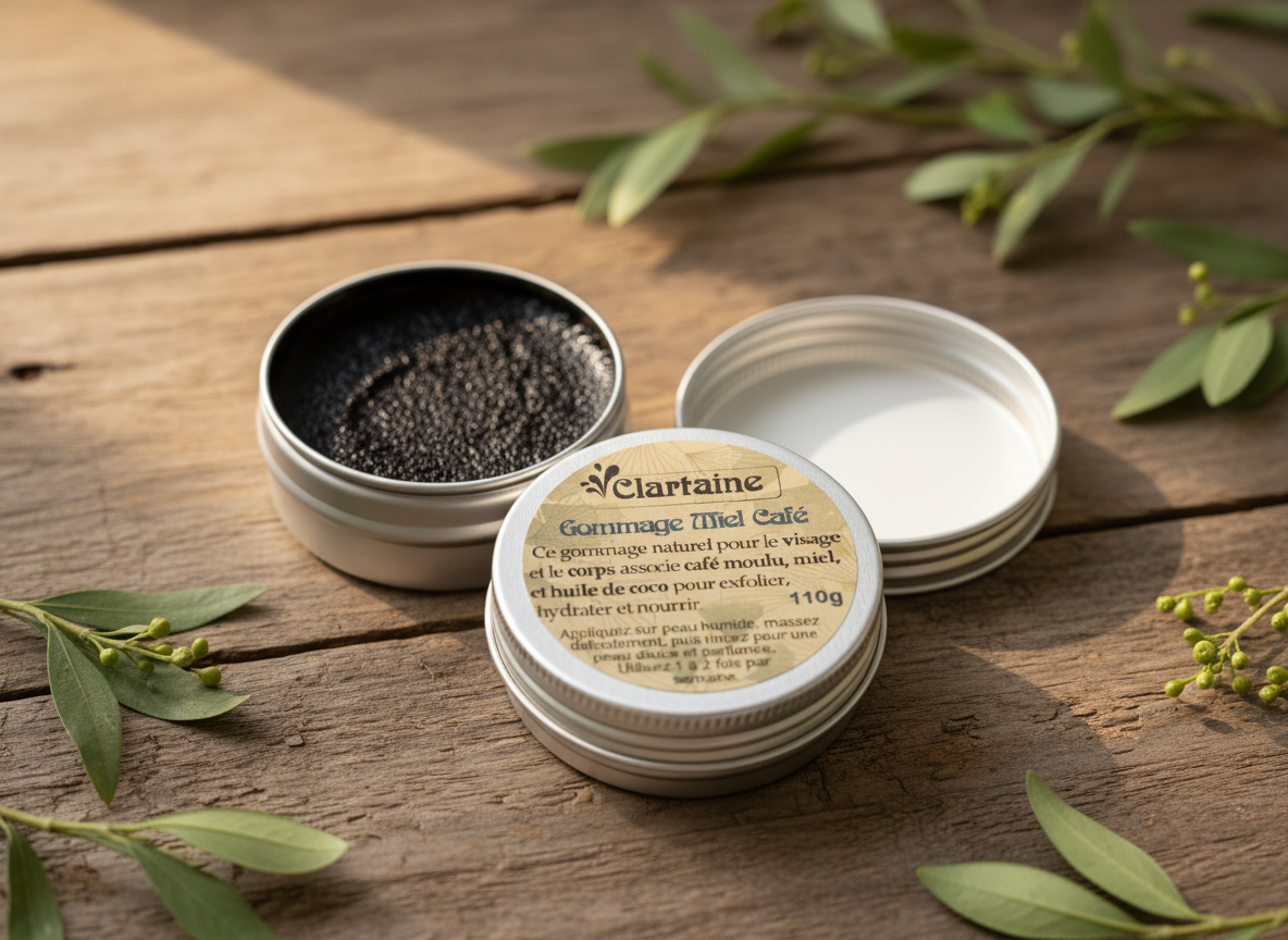 Gommage coup d'éclat au café