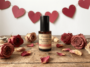 Huile de Massage Sensuelle Rose Épicée